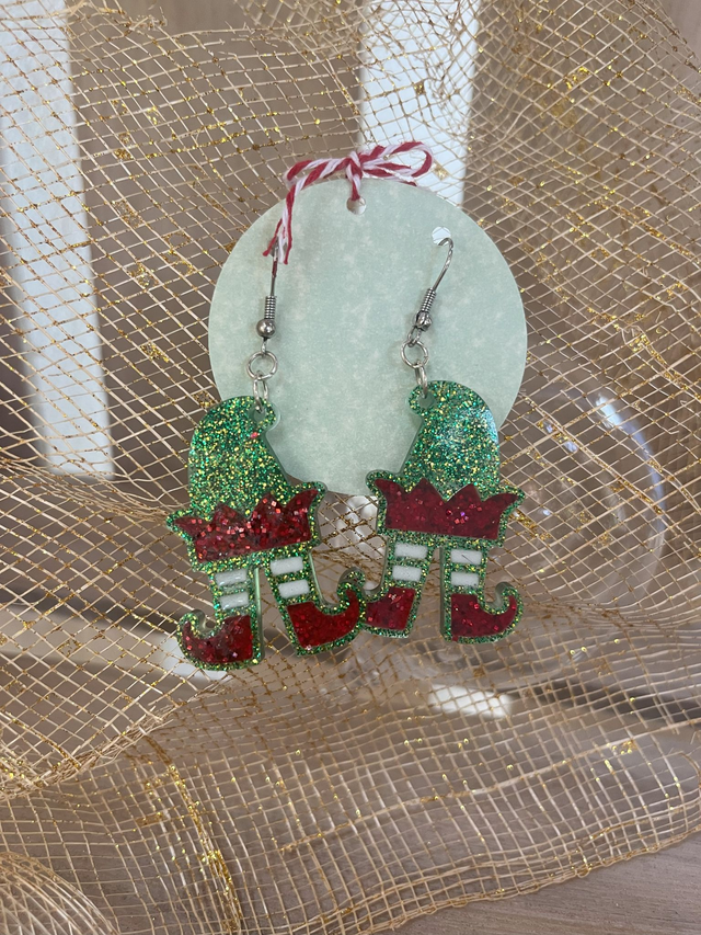 BOUCLES D'OREILLES LUTIN VERT