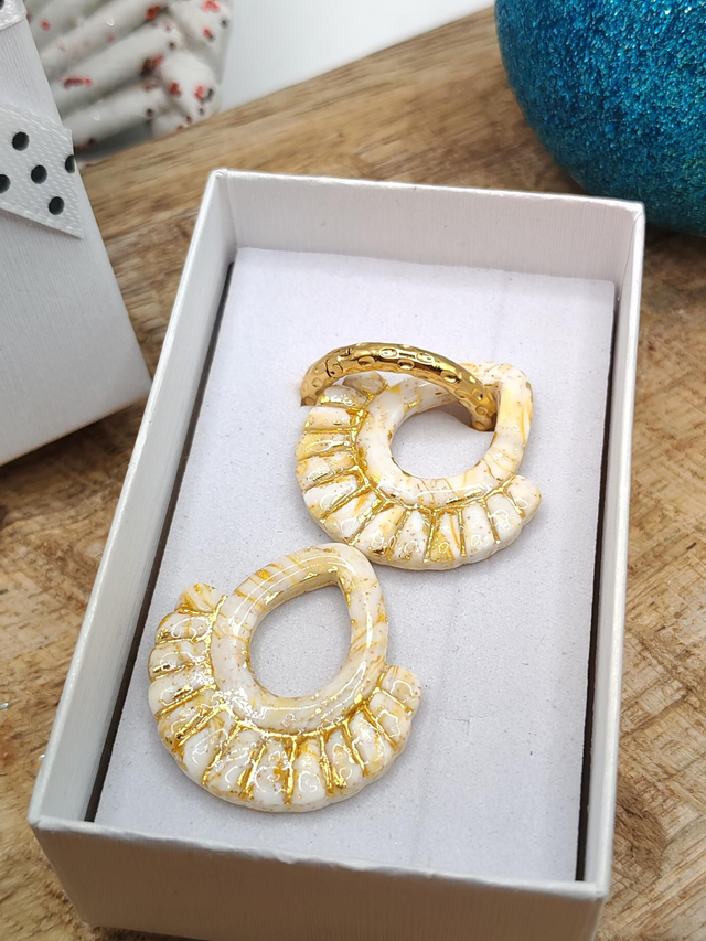 Choupettes Giulia blanc dorées 