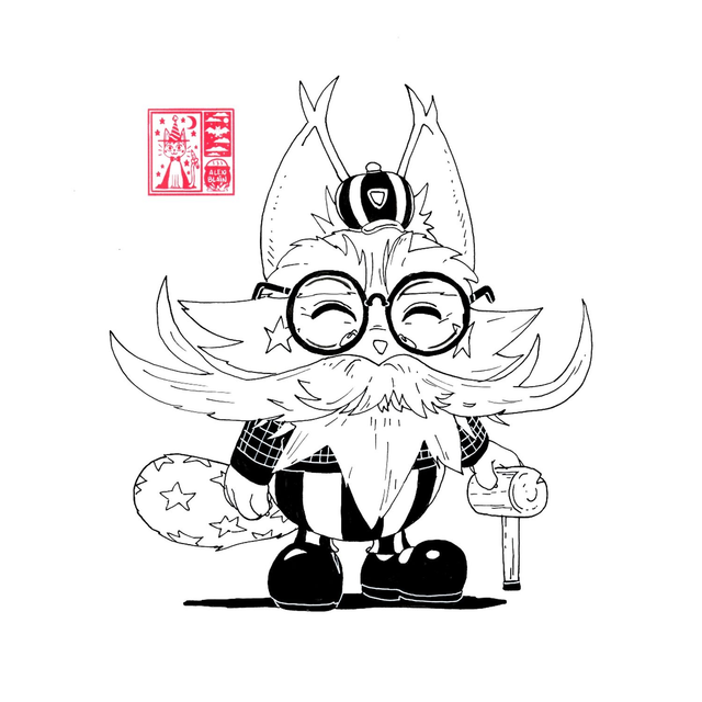 A4 Original Artwork: The grandfather