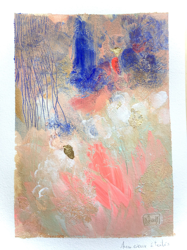 Aux cieux étoilés - Peinture originale  