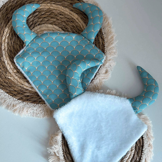 Doudou Toro Turquoise