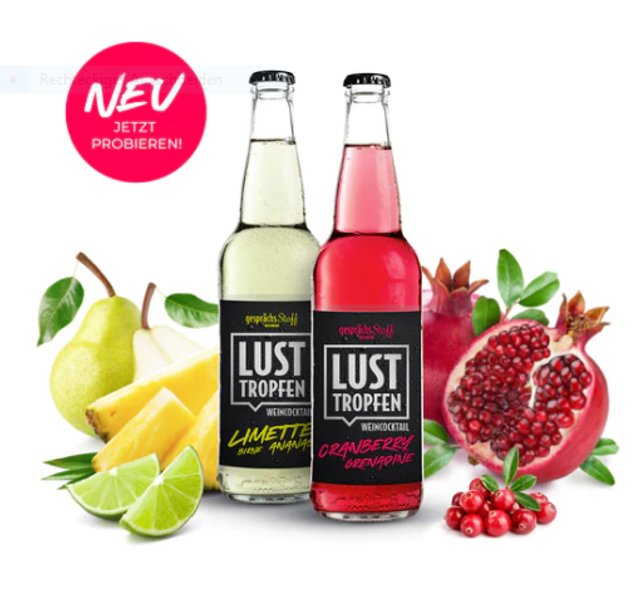Gesprächsstoff - LUSTTROPFEN WEINCOCKTAIL - lime - berry