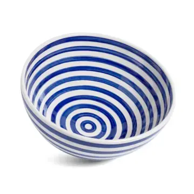 Deep Serving Bowl Cobalt Swirl