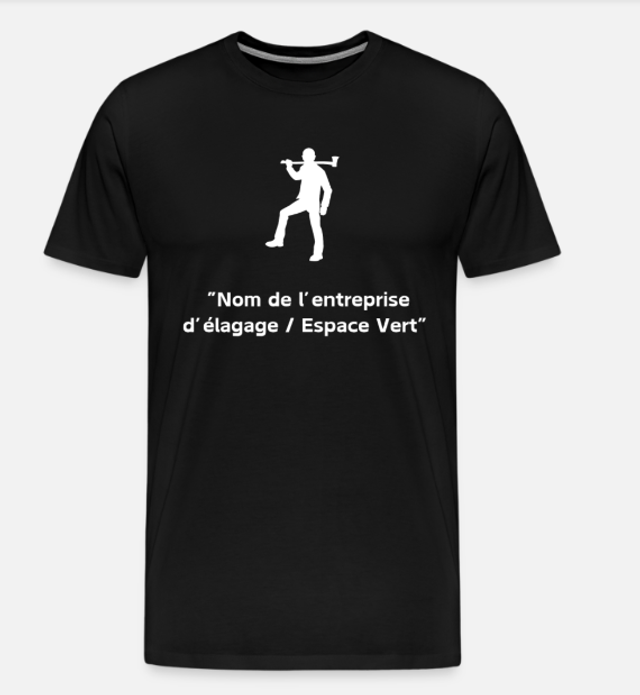 T-shirt personnalisable Entreprise d'espace vert 