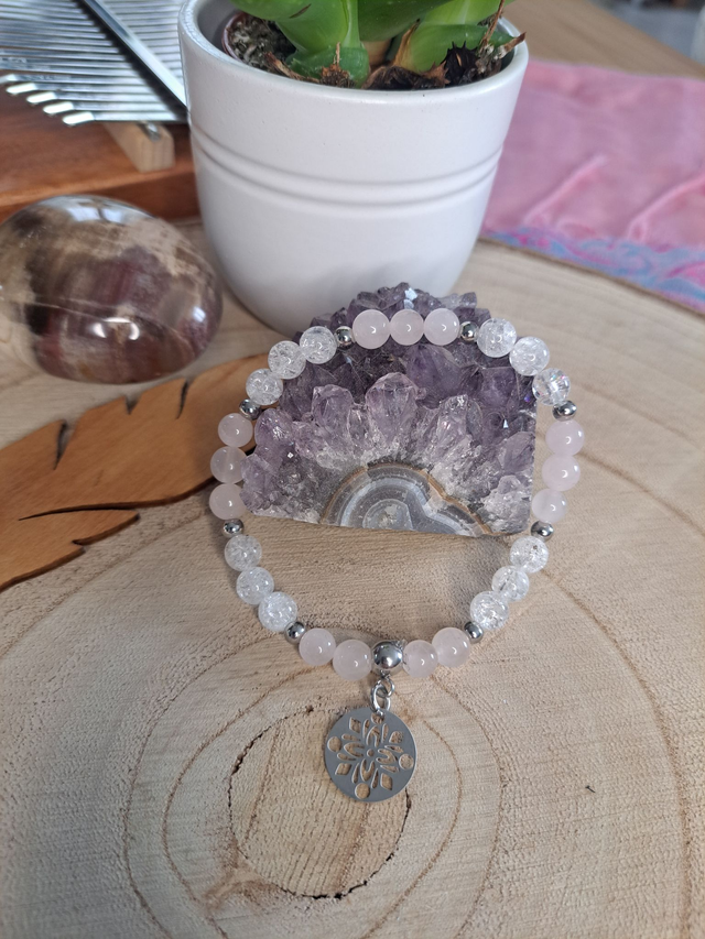 Bracelet quartz rose