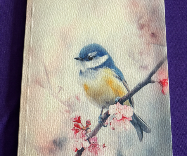 Lined Note Pad Bird Blue Tit