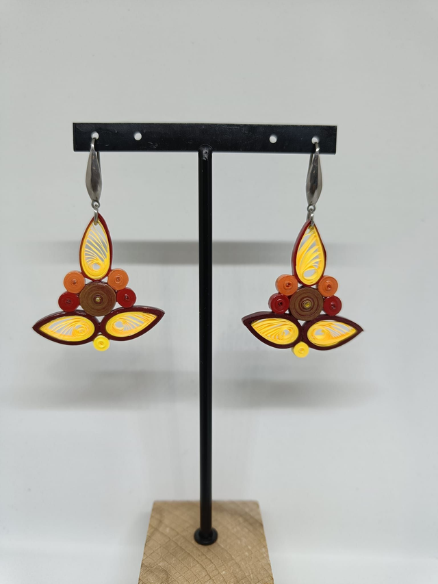 Boucles d&#039;oreilles &quot;Tiiga&quot; feu