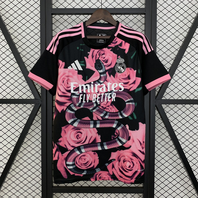 Camiseta Real Madrid Edición Especial  - 25-26 (004 Negra -Rosa)