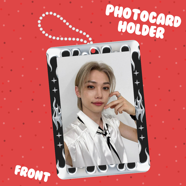 Chrome Flame Photocard Holder 