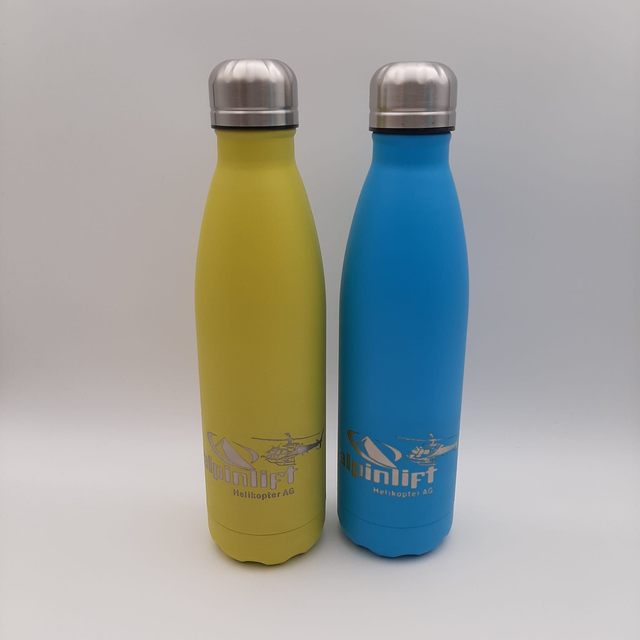 WATERSY Trinkflasche 0.5 Liter mit Logo und Heli