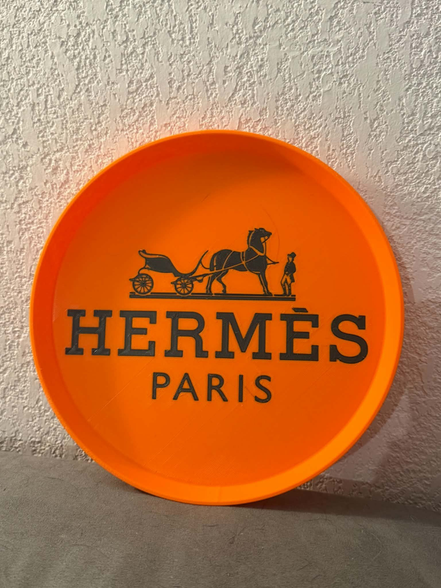 Plateau rond imprimé en 3D