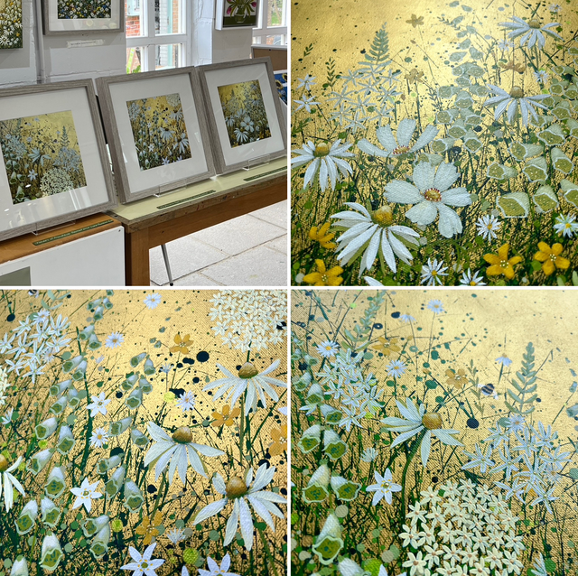 A TRIO of neutral toned fine art prints