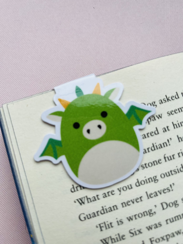 ‘Dragon’ Squish magnetic bookmark