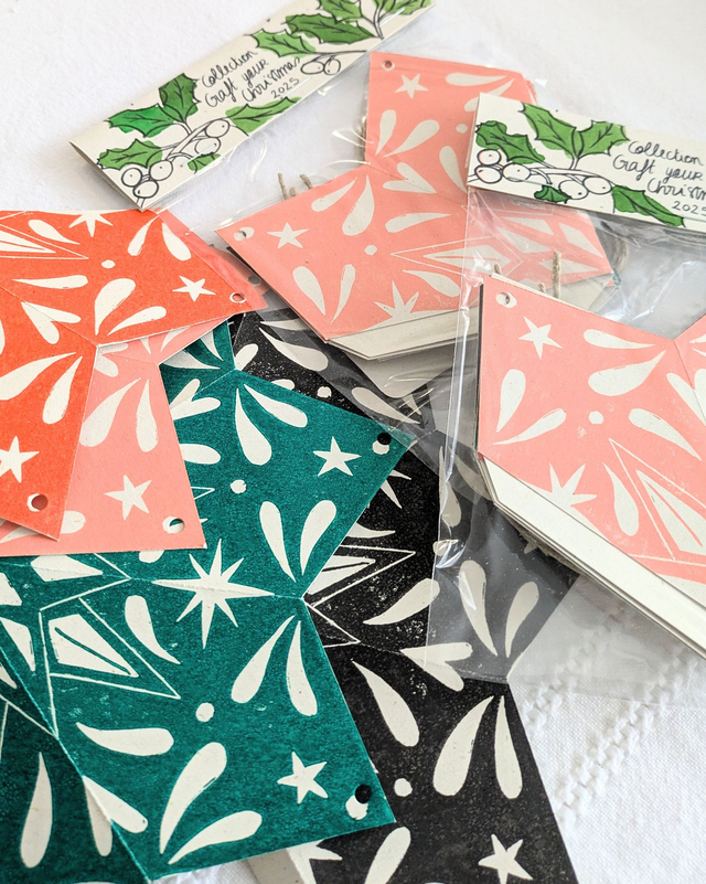 Lot de 4 suspensions DIY - collection "Craft your Christmas" 🎄