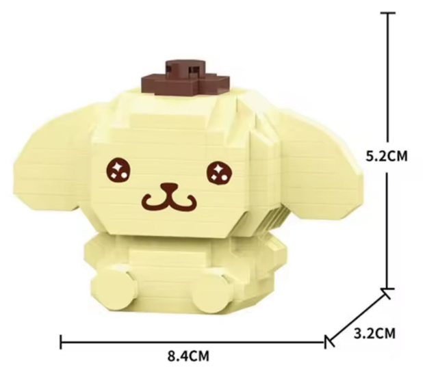Pompompurin of Kuromi (Bricks small building blocks)