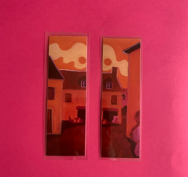 Marque page imprimé et plastifié - tirage d&#039;oeuvre &quot;Pont Croix&quot;