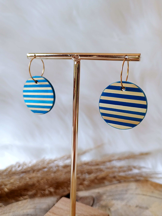 Boucles d'oreilles SIMPLE Marinière