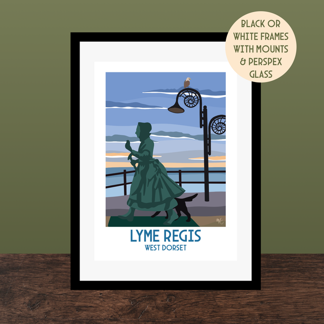 Lyme Regis, Travel Poster Print - Vintage Style Dorset Wall Art