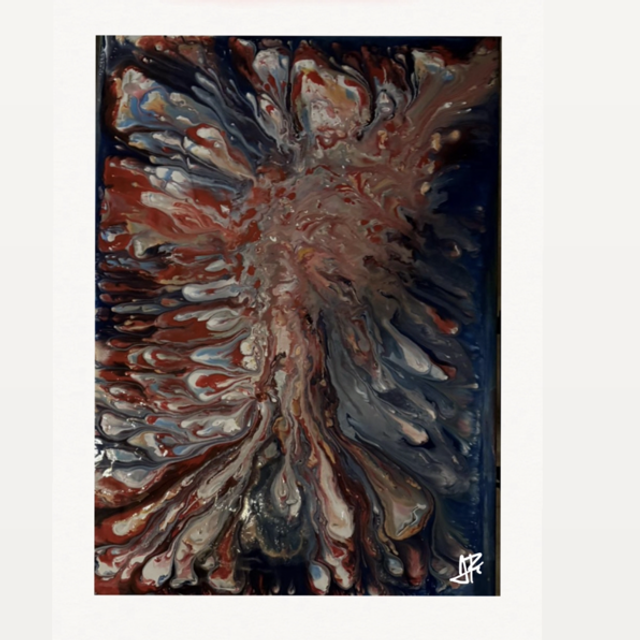 reproducción de obra 60x45 Andres Pineda en cartón 250 gramos , numerada y firmada a mano en el frontal