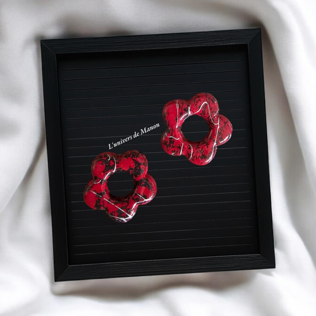 2 Pampilles fleurs (créoles interchangeables)  