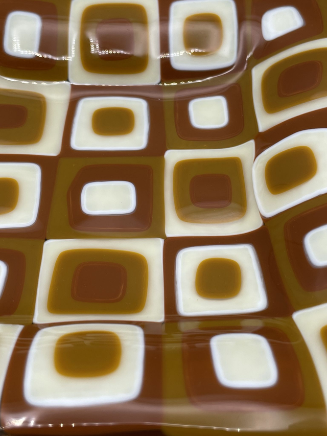 Toffee and Cream Stacked Effect Dish