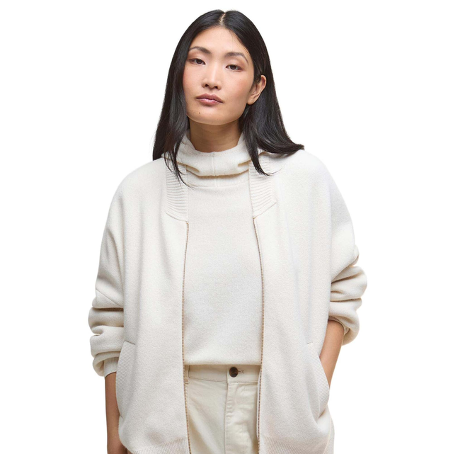 Barbour Milda Knitted Bomber Birch