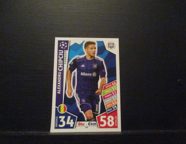 Alexandru Chipciu - UEFA Champions League Match Attax 2017/18 Original Trading Card #286