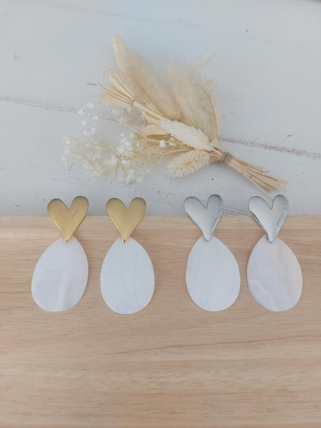 Boucles d&#039;oreilles Anthéa cœur 