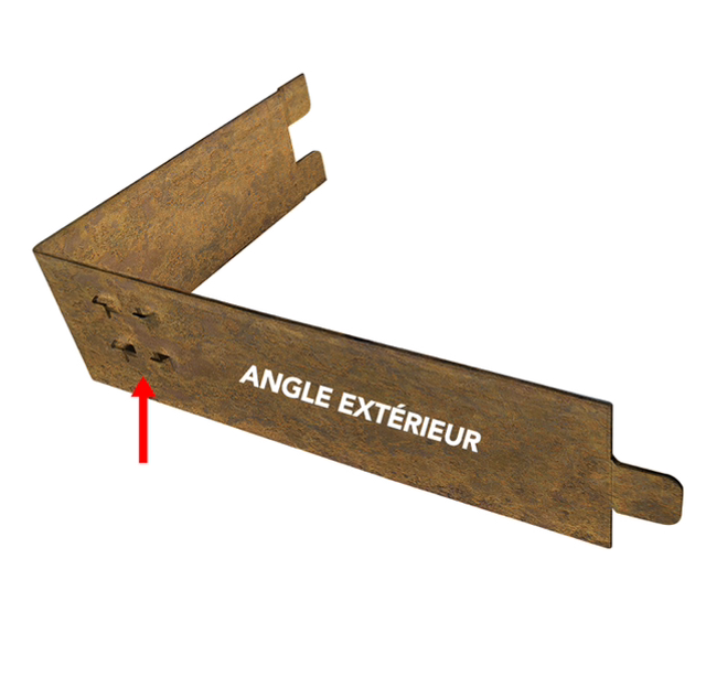 Angle extérieur en acier corten B12 ®