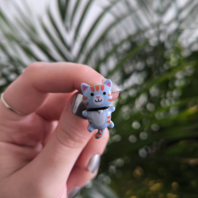 Mini pins - Chat bleu