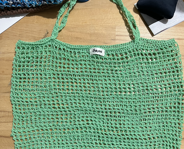 Sac filet vert