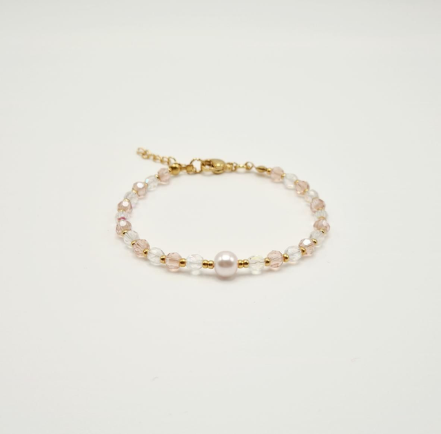 Santorin rose/doré (Bracelet)