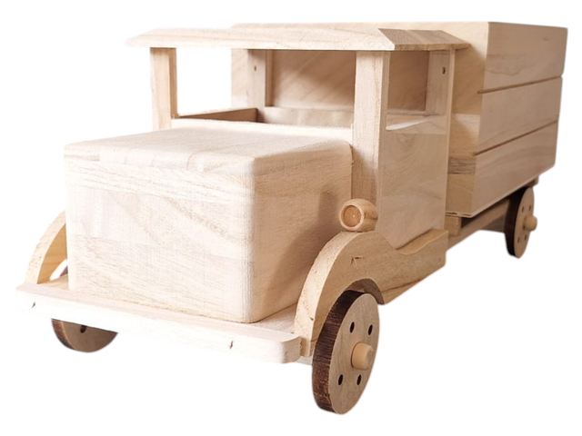 Houten Bierwagen – excl. flesjes, ruimte voor 6 stuks