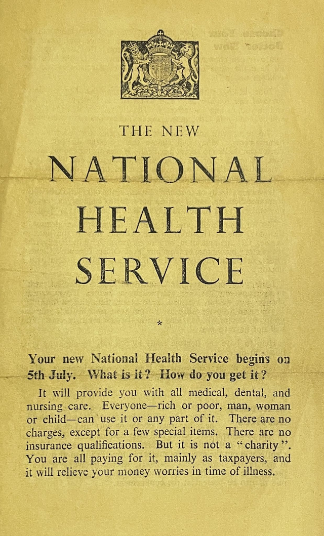 NHS launch leaflet