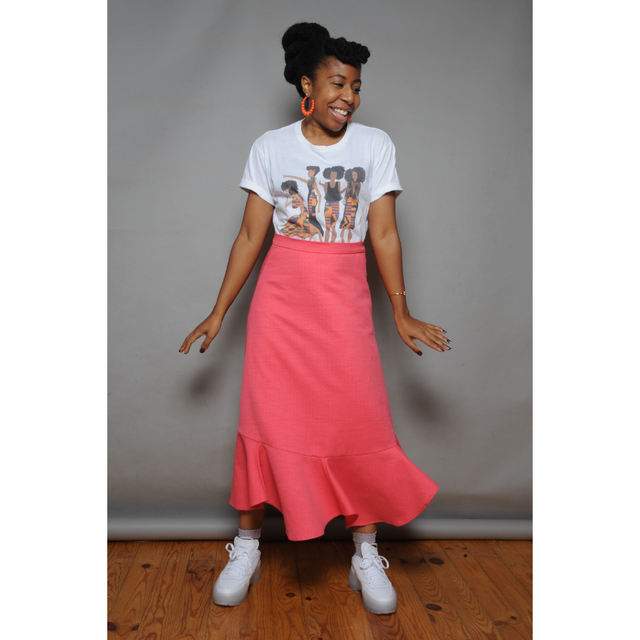 1. La Jupe Hibiscus Rose Bonbon