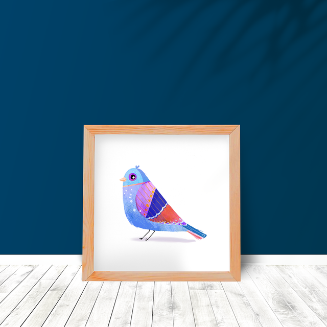 Print Oiseau Pigeon