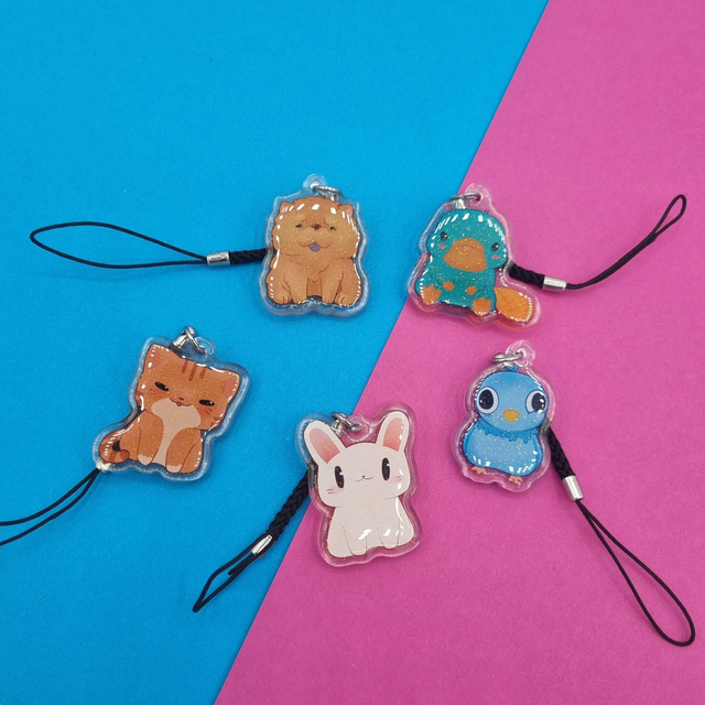 Cute Animals Phone Charms | KEYCHAINS