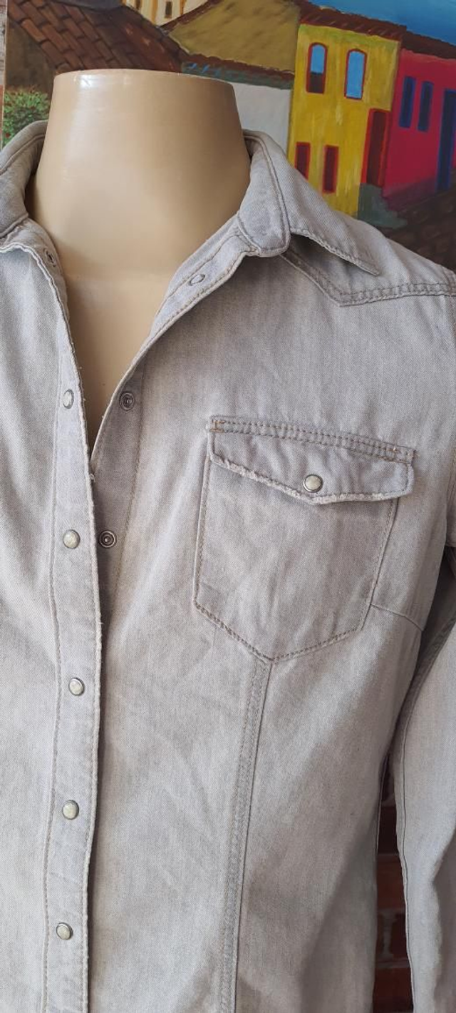 Camisa JEANS Claro T/M