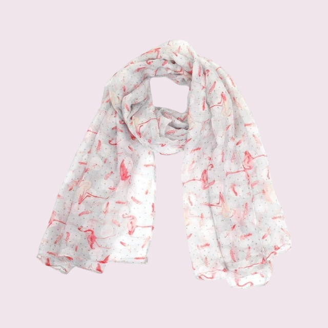 Foulard flamant rose