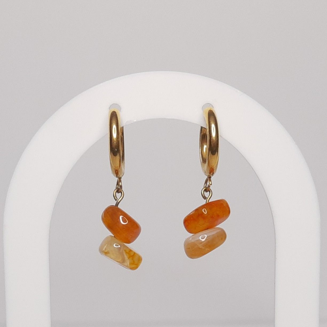 Deux pierres orange