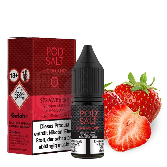 POD SALT CORE Strawberry Nikotinsalz Liquid 10 ml