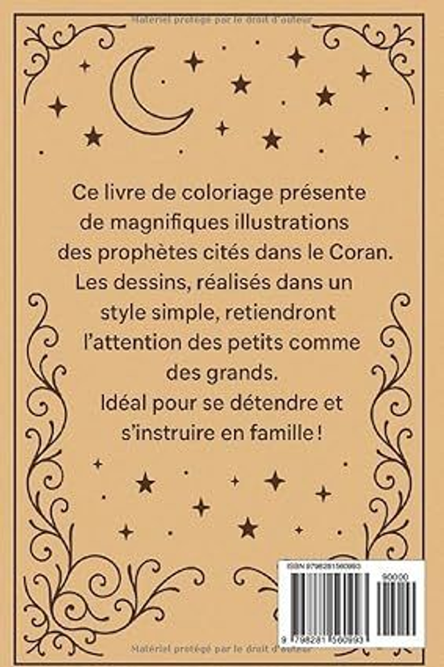 Les Prophètes du Coran : Histoires à Colorier