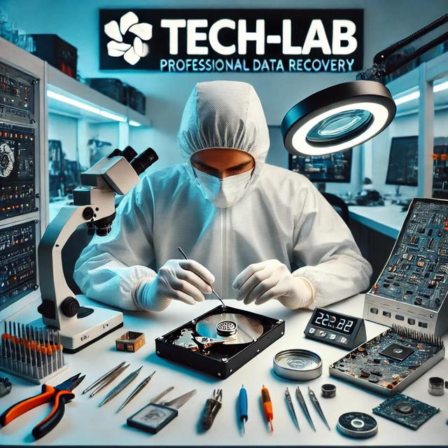 Recupero dati da HDD danneggiato (camera bianca)