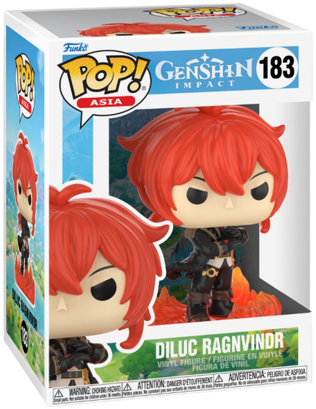 Genshin Impact: Diluc Ragnvindr Pop! #183