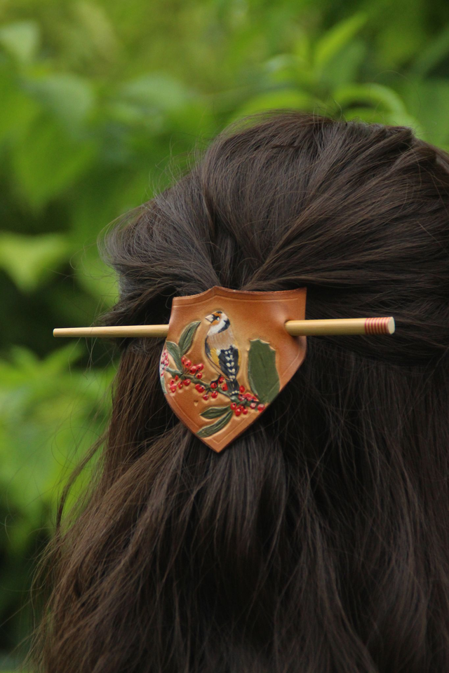 Pic à cheveux chardonneret élégant