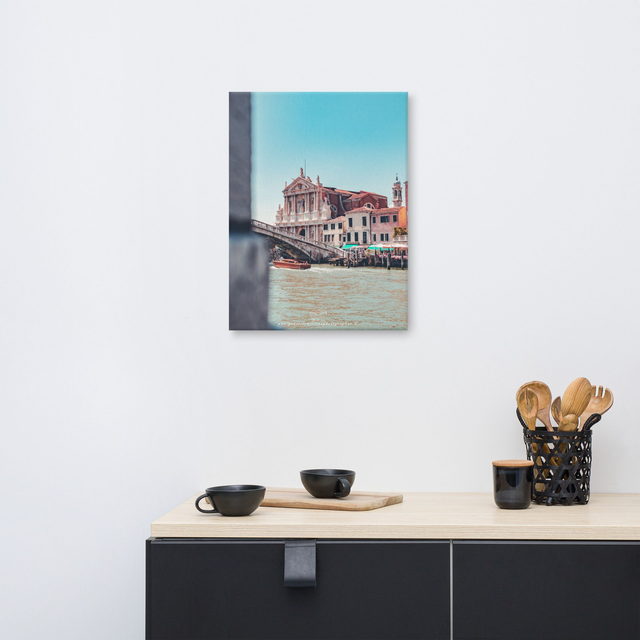  Canvas Venice river boat 