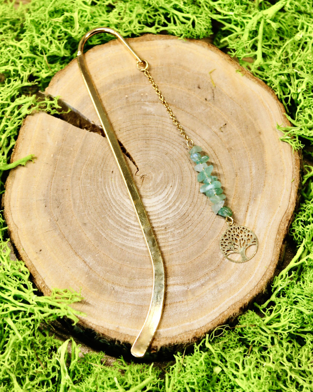 Marque page personnalisable Arbre de vie doré