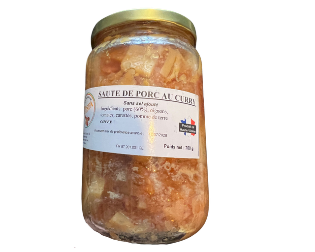 Sauté de porc au curry