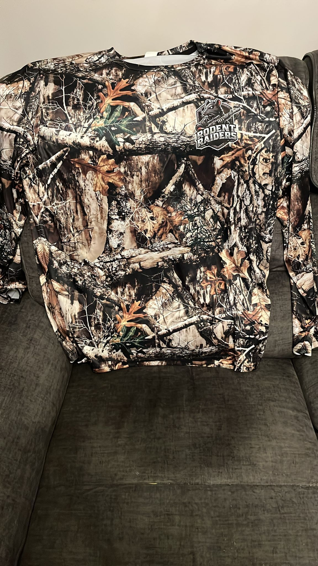 Cammo long sleeved t-shirt size XXL