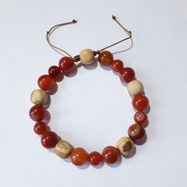 Carnelian Palo Santo Bracelet